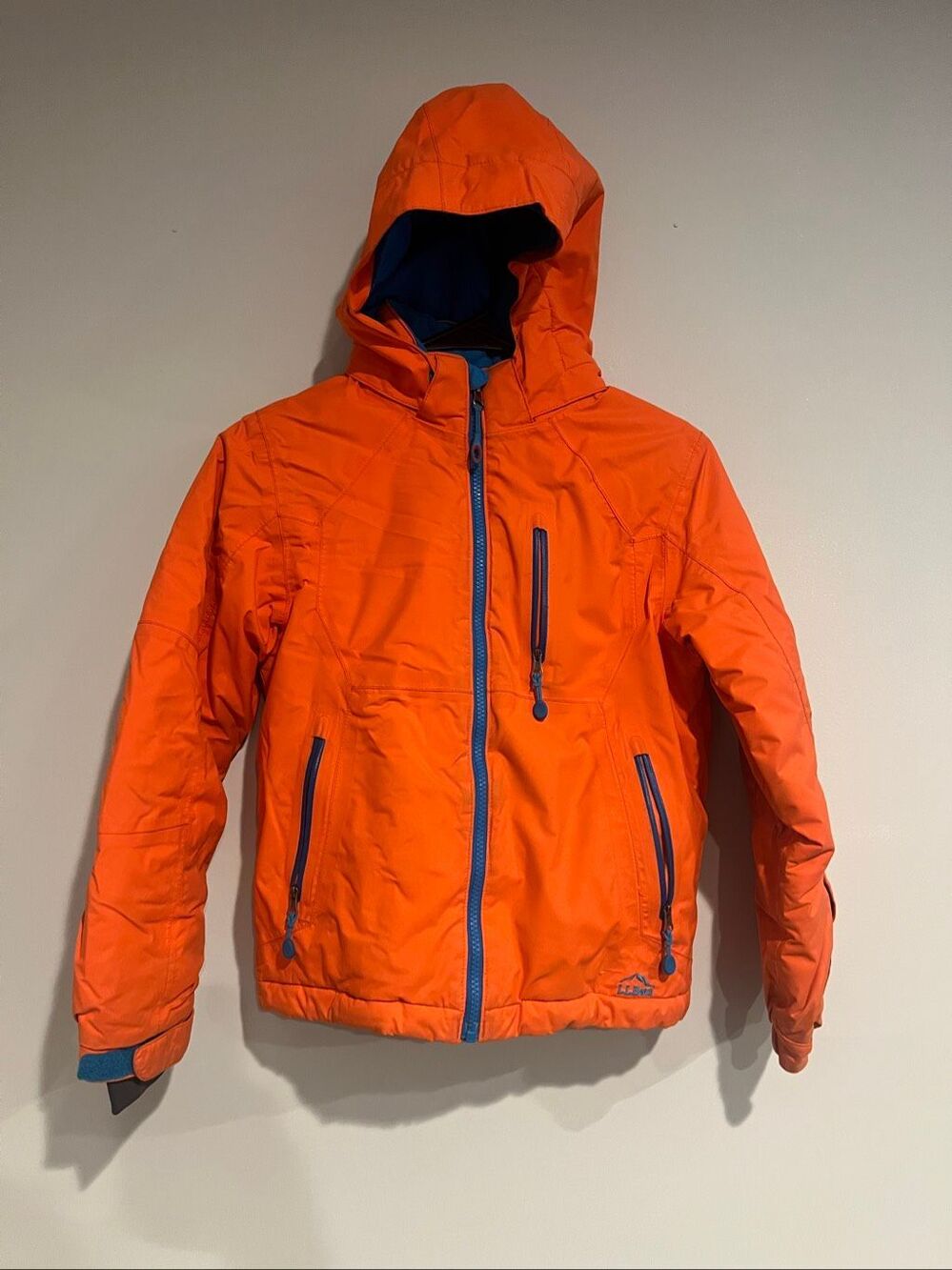 L.L.Bean Kids Orange Snow Ski Jacket Winter Sz 8